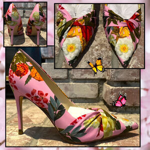 Nine West Faiza Stiletto Hell Pointy Toe Dress Pumps Size 8.5